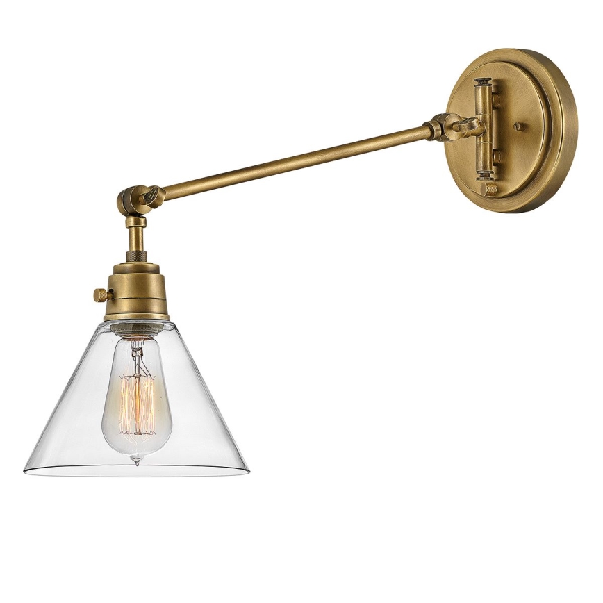Hinkley - Nástenná lampa ARTI 1xE27/60W/230V mosadz