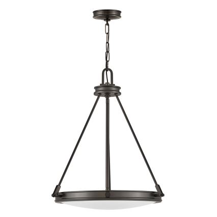 Hinkley - Luster na reťazi COLLIER 4xE14/40W/230V priemer 54,3 cm čierna