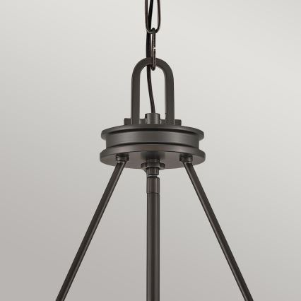 Hinkley - Luster na reťazi COLLIER 4xE14/40W/230V priemer 54,3 cm čierna
