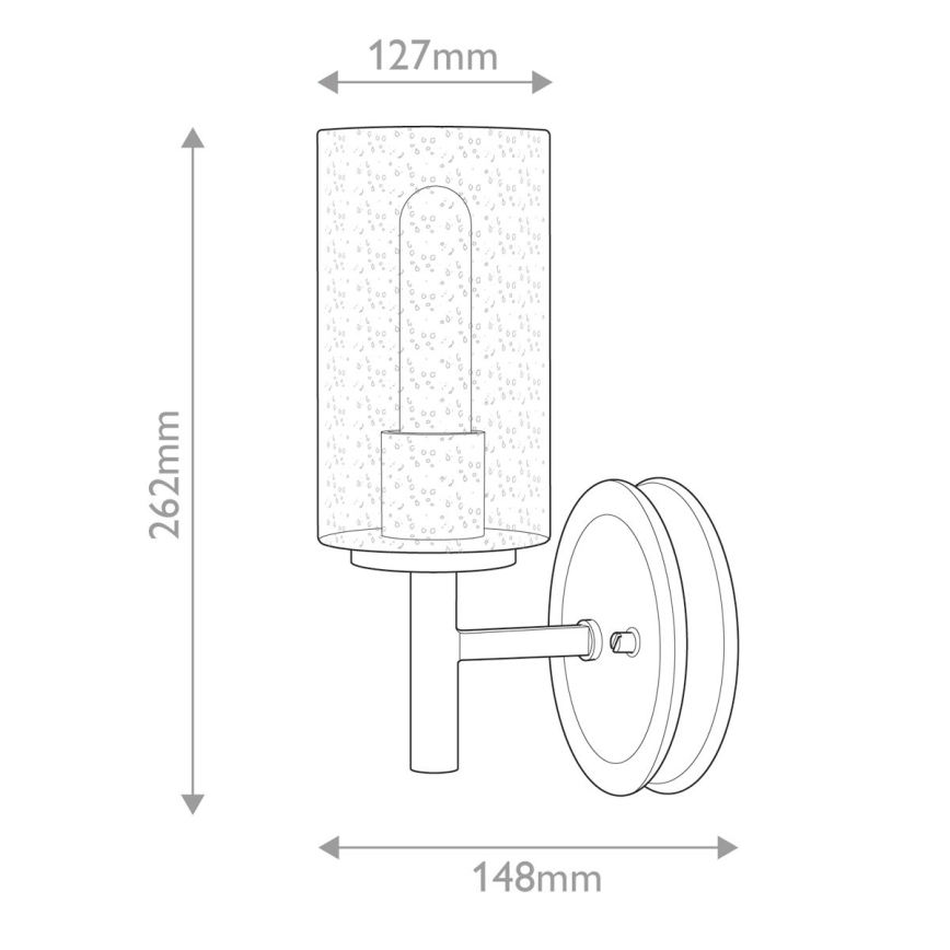 Hinkley - Nástenné svietidlo COLLIER 1xE27/60W/230V čierne