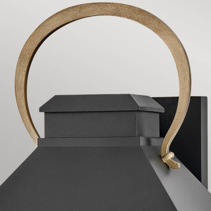 Hinkley - Vonkajšie nástenné svietidlo DAWSON L 2xE14/40W/230V IP44 čierna