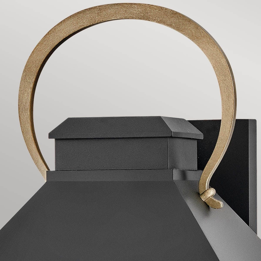 Hinkley - Vonkajšie nástenné svietidlo DAWSON L 2xE14/40W/230V IP44 čierna