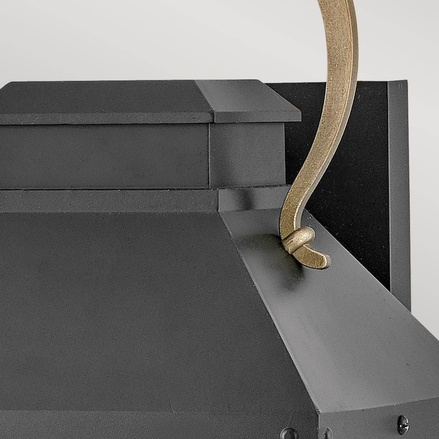 Hinkley - Vonkajšie nástenné svietidlo DAWSON M 1xE27/60W/230V IP44 čierne