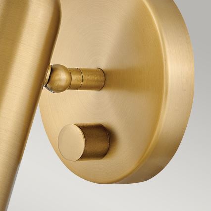 Hinkley HK-DAX1-HB - LED stmievateľné nástenné svietidlo DAX LED/9W/230V 3000K zlaté