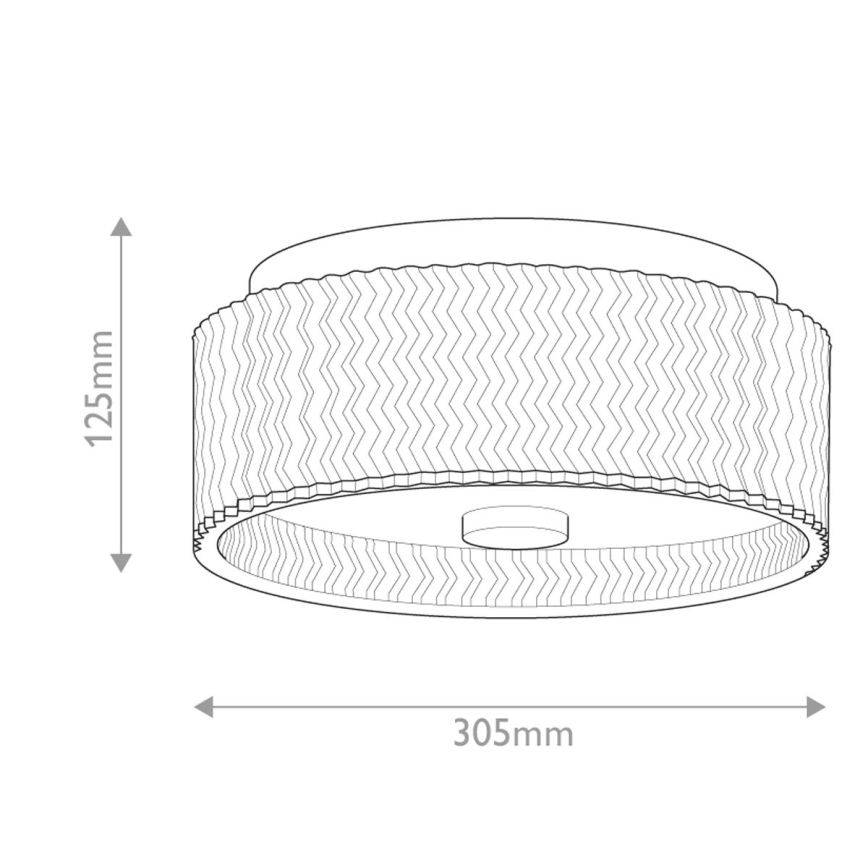 Hinkley - Stropné svietidlo ELLE 2xE27/60W/230V pr. 30,5 cm zlatá