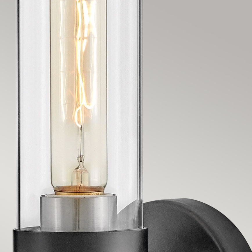 Hinkley - Kúpeľňové nástenné svietidlo ELLISON 1xE27/40W/230V IP44 čierna