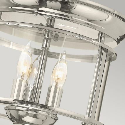 Hinkley - Stropné svietidlo GENTRY 3xE14/40W/230V lesklý chróm