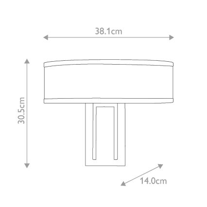 Hinkley - Nástenné svietidlo HAMPTON 2xE14/40W/230V zlaté