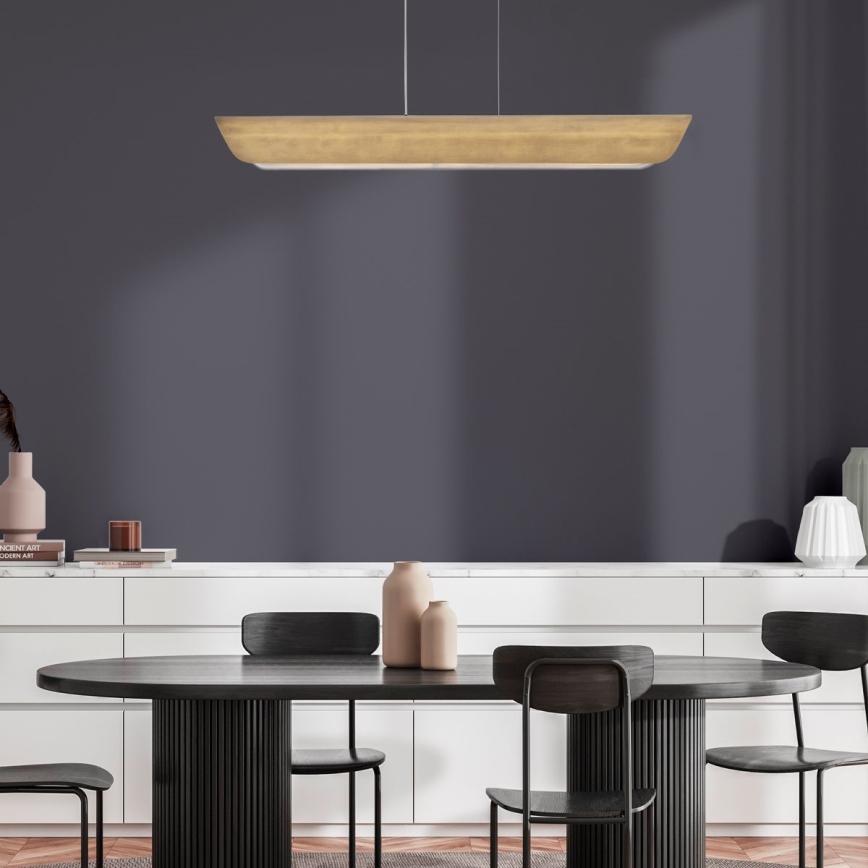 Hinkley - LED luster na lanku ARCO LED/43W/230V 3000K zlatý