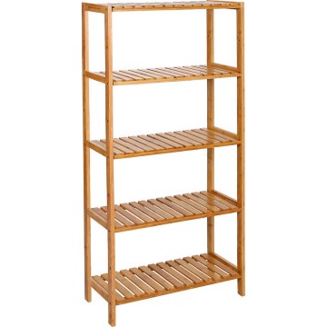 Hnedý regál WODY