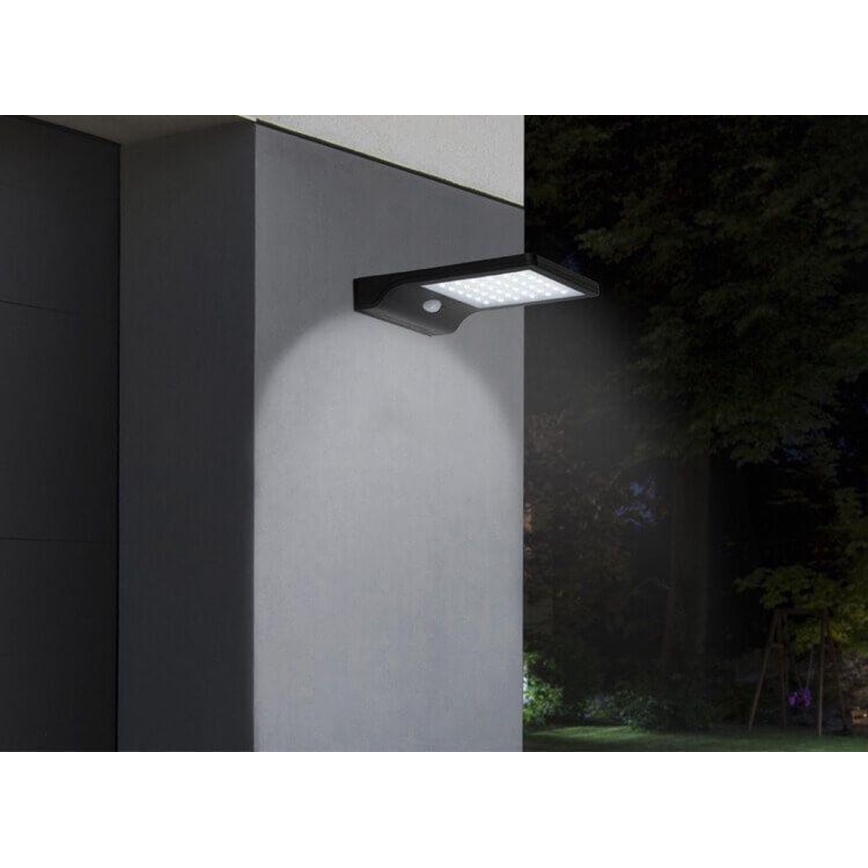 HÖFFTECH - LED solárne nástenné svietidlo s pohybovým a súmrakovým senzorom LED/3,7V 2200 mAh IP44