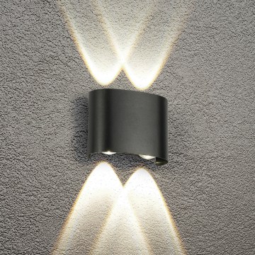 HÖFFTECH - LED Vonkajšie nástenné svietidlo UP&DOWN 4xLED/1W/230V IP65