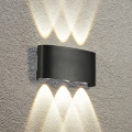 HÖFFTECH - LED Vonkajšie nástenné svietidlo UP&DOWN 6xLED/1W/230V IP65