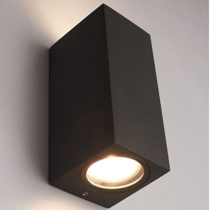 HÖFFTECH - Vonkajšie nástenné svietidlo 2xGU10/35W/230V IP65