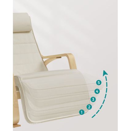 Hojdacie kreslo RESTLY béžové