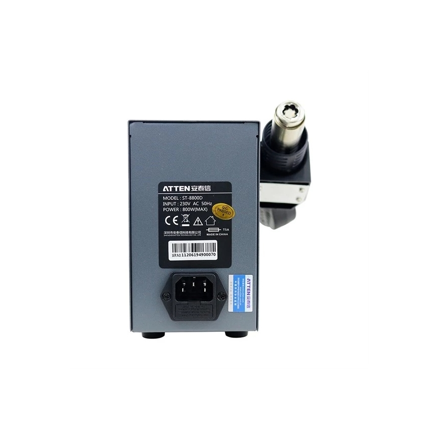 Horkovzdušná pájkovacia stanica s LCD displejom, 800 W/230 V