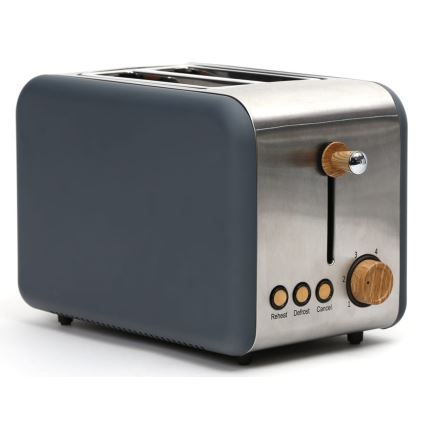 Hriankovač s dvoma otvormi 900W/230V nerez/šedá
