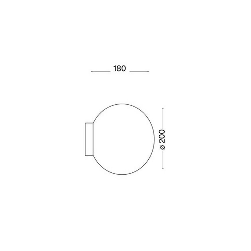 Ideal Lux 59815 - LED RGBW stmievateľné nástenné svietidlo MAPA 1xE27/9W/230V 2700-6500K