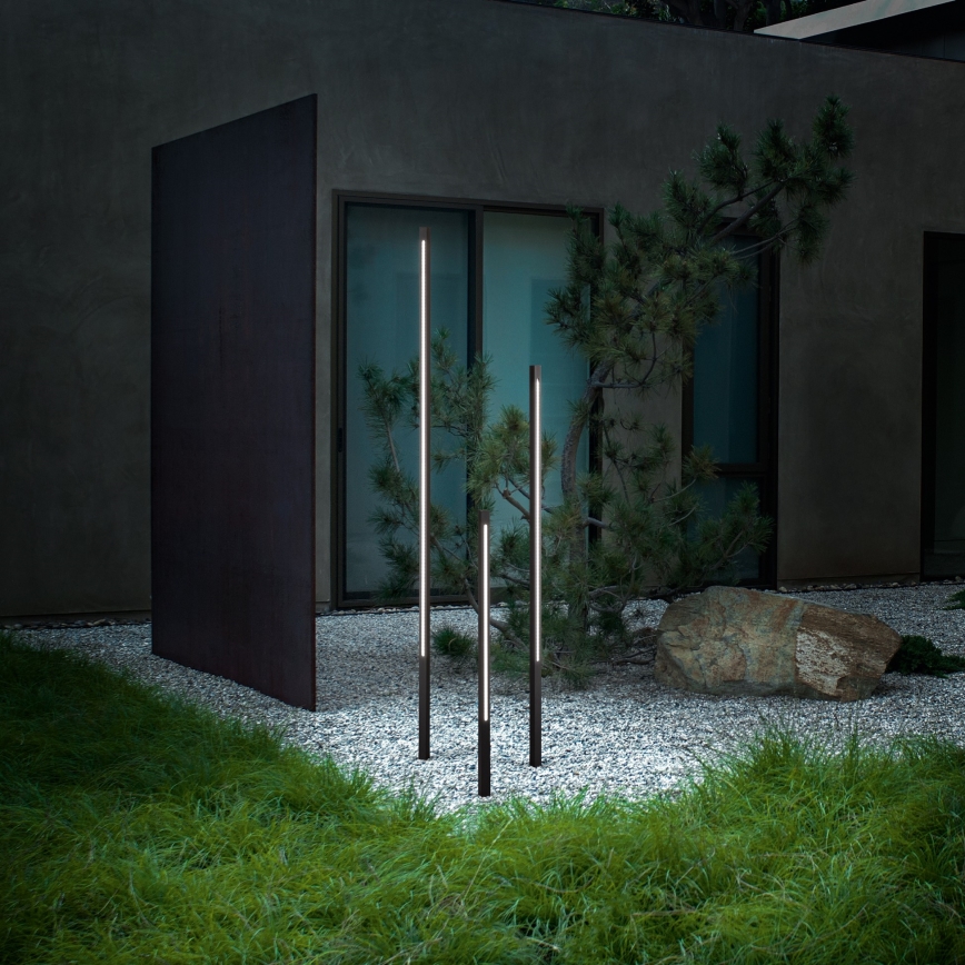 Ideal Lux - Exteriérové LED svietidlo JEDI LED/12W/230V 80 cm CRI 90 IP65 hnedé