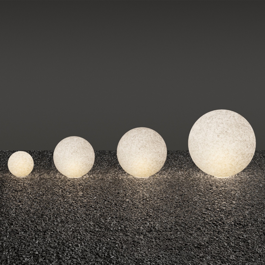 Ideal Lux - Exteriérové svietidlo DORIS 1xE27/60W/230V pr. 48 cm IP44 sivé