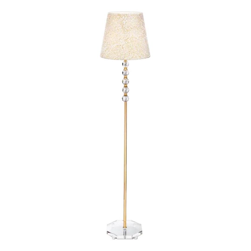 Ideal Lux - Krištáľová stojacia lampa QUEEN 1xE27/60W/230V zlatá