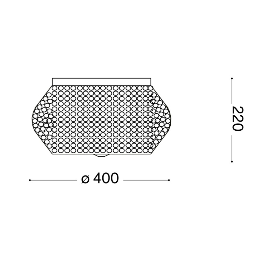 Ideal Lux - Krištáľové stropné svietidlo PASHA 6xE14/40W/230V pr. 40 cm zlatá