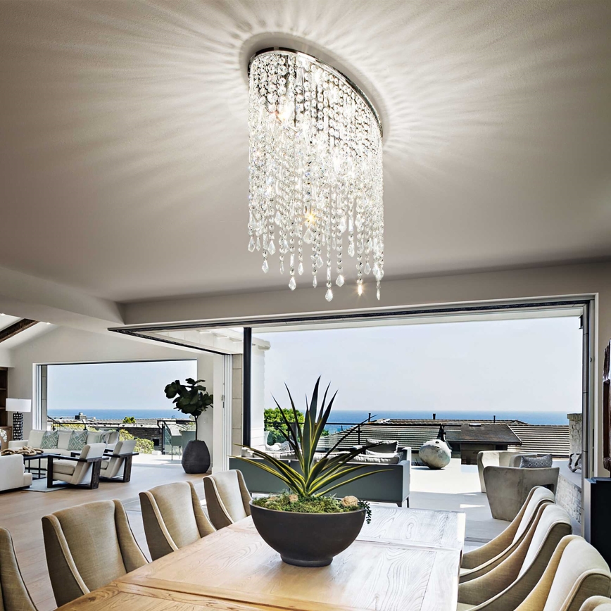 Ideal Lux - Krištáľové stropné svietidlo RAIN 3xE14/40W/230V lesklý chróm