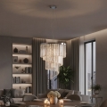 Ideal Lux - Krištáľový luster na lanku CARLTON 12xE14/40W/230V pr. 50 cm lesklý chróm