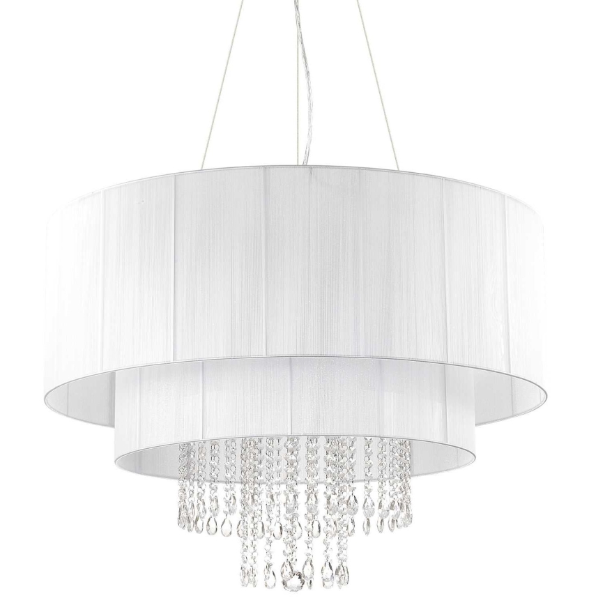 Ideal Lux - Krištáľový luster na lanku OPERA 10xE27/60W/230V pr. 90 cm biela