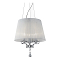 Ideal Lux - Krištáľový luster na lanku PEGASO 3xE14/28W/230V pr. 40 cm lesklý chróm