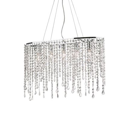 Ideal Lux - Krištáľový luster na lanku RAIN 5xE14/40W/230V číra