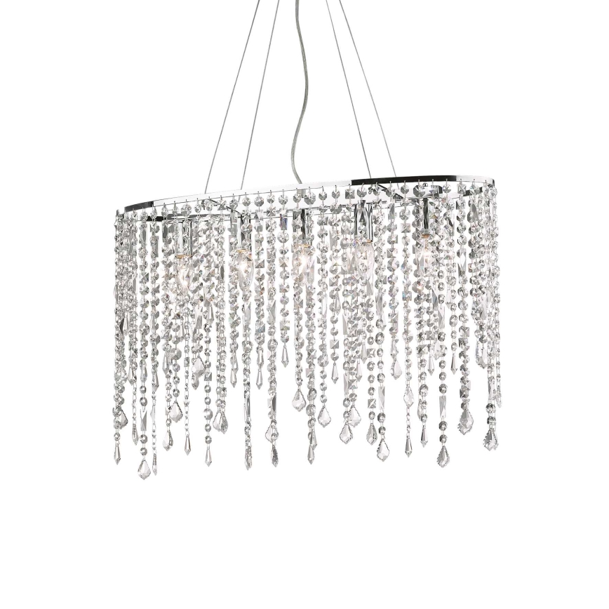 Ideal Lux - Krištáľový luster na lanku RAIN 5xE14/40W/230V číra