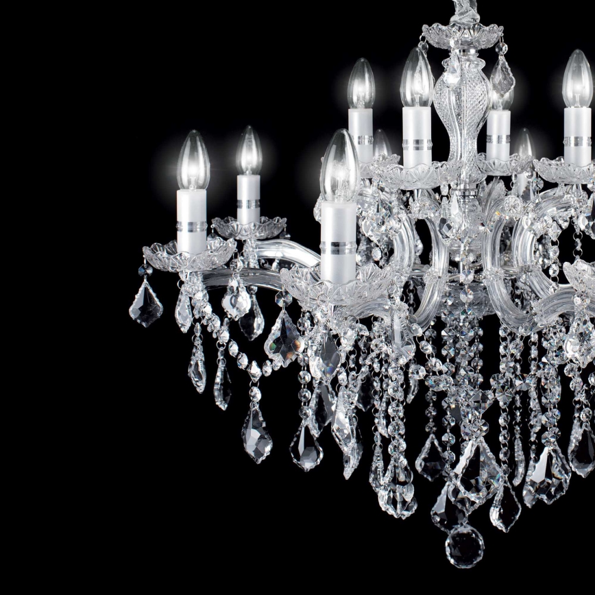 Ideal Lux - Krištáľový luster na reťazi FLORIAN 18xE14/40W/230V pr. 86 cm číra