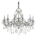 Ideal Lux - Krištáľový luster na reťazi GIOCONDA 12xE14/40W/230V pr. 90 cm strieborná