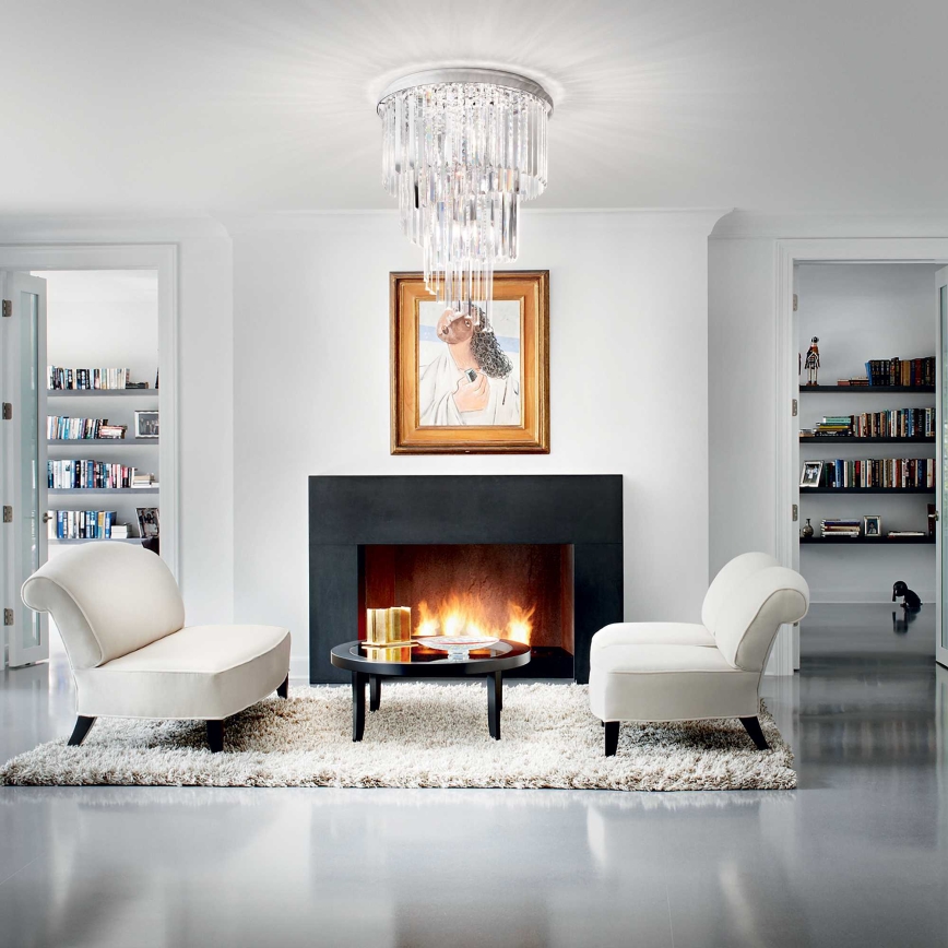 Ideal Lux - Krištáľový prisadený luster CARLTON 12xE14/40W/230V lesklý chróm