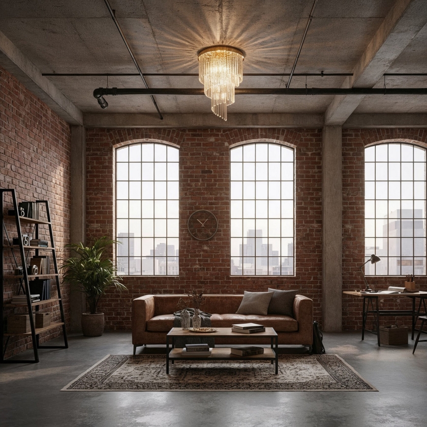 Ideal Lux - Krištáľový prisadený luster CARLTON 12xE14/40W/230V pr. 50 cm zlatá