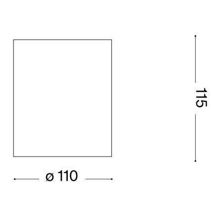 Ideal Lux - Kúpeľňové bodové svietidlo GUN 1xGU10/28W/230V IP44 čierna