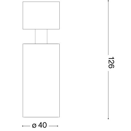 Ideal Lux - LED bodové svietidlo DYNAMITE 1xGU10/7W/230V CRI 90 biele