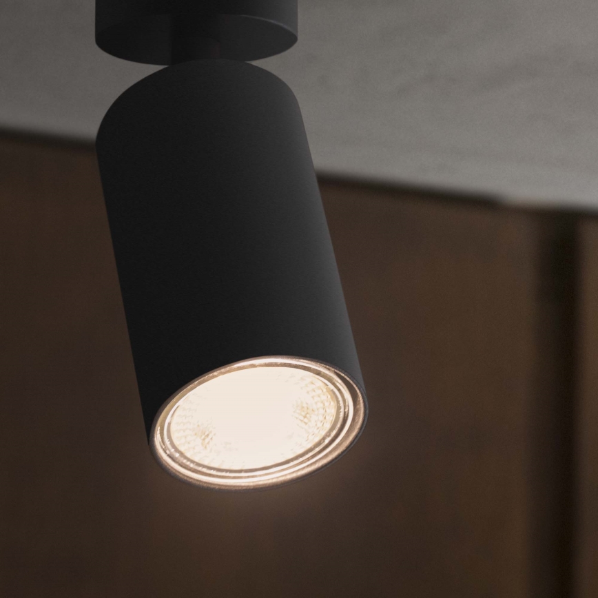 Ideal Lux - LED bodové svietidlo DYNAMITE 1xGU10/7W/230V CRI 90 čierne