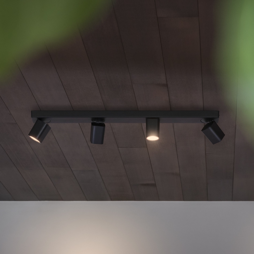 Ideal Lux - LED Bodové svietidlo RUDY 4xGU10/7W/230V CRI 90 čierna