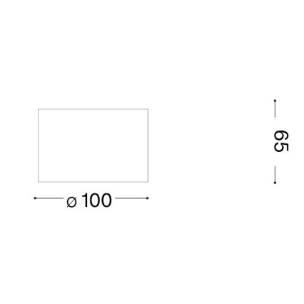 Ideal Lux - LED bodové svietidlo SPIKE 1xGX53/9W/230V priemer 10 cm medené