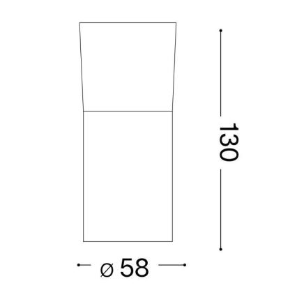 Ideal Lux - LED Bodové svietidlo TOBY 1xGU10/7W/230V CRI 90 biela