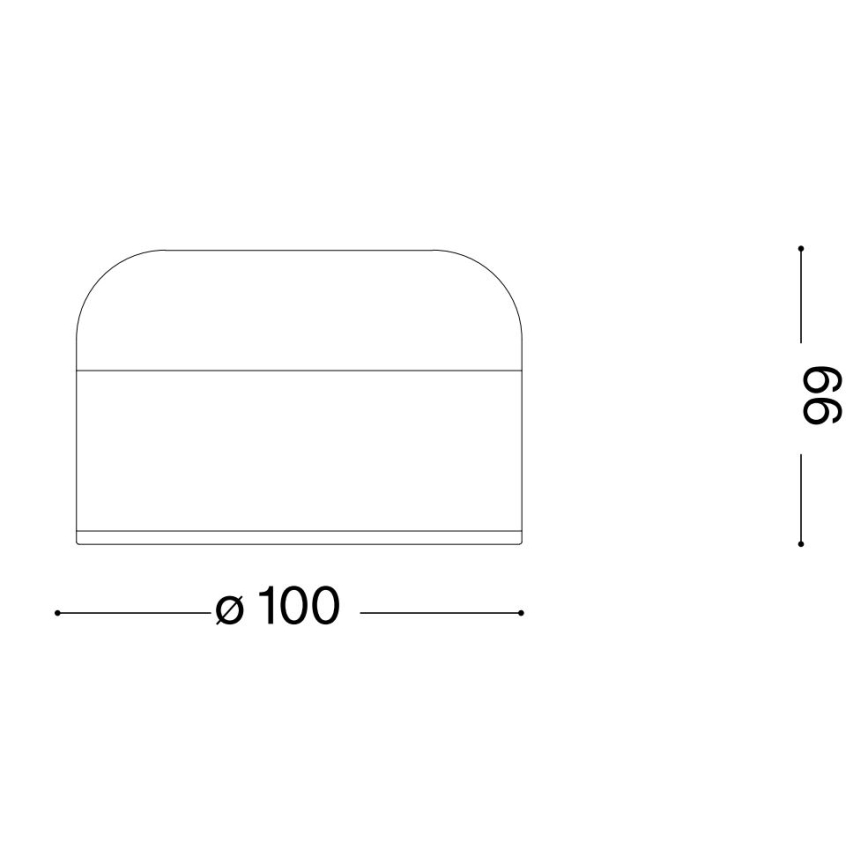 Ideal Lux - LED stmievateľná dotyková stolná lampa MIGNON LED/5W/5V 1500 mAh pr. 10 cm CRI 90 biela