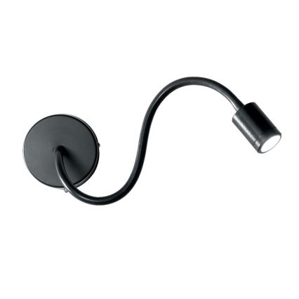 Ideal Lux - LED Flexibilná lampička FOCUS LED/4W/230V CRI 90 čierna