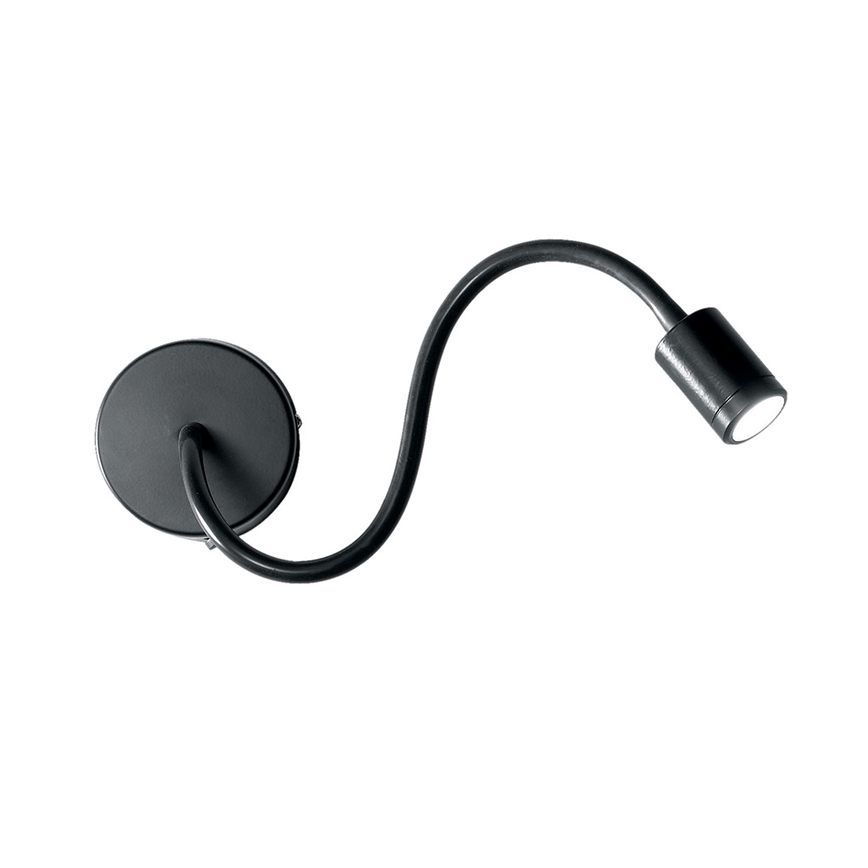 Ideal Lux - LED Flexibilná lampička FOCUS LED/4W/230V CRI 90 čierna