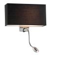Ideal Lux - LED Flexibilná nástenná lampa HOTEL 1xE27/60W + LED/1,5W/230V