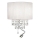 Ideal Lux - LED krištáľové nástenné svietidlo OPERA 2xE14/40W/230V + LED/1W biela