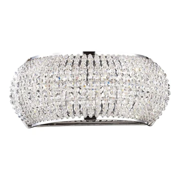 Ideal Lux - LED Krištáľové nástenné svietidlo PASHA 3xG9/3W/230V lesklý chróm