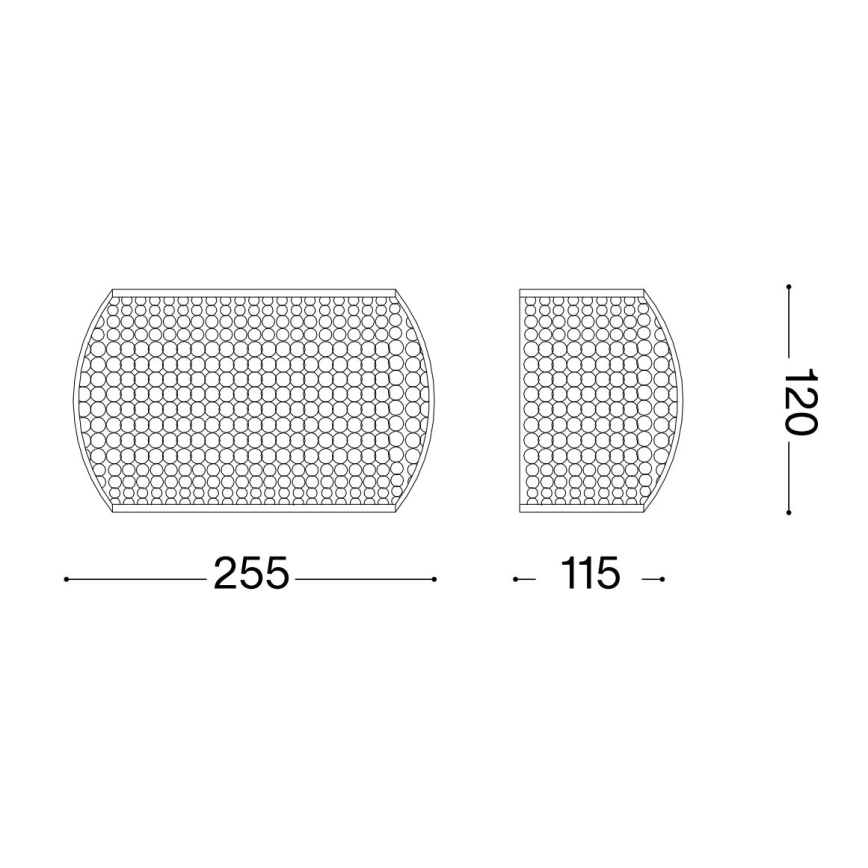 Ideal Lux - LED Krištáľové nástenné svietidlo PASHA 3xG9/3W/230V zlatá