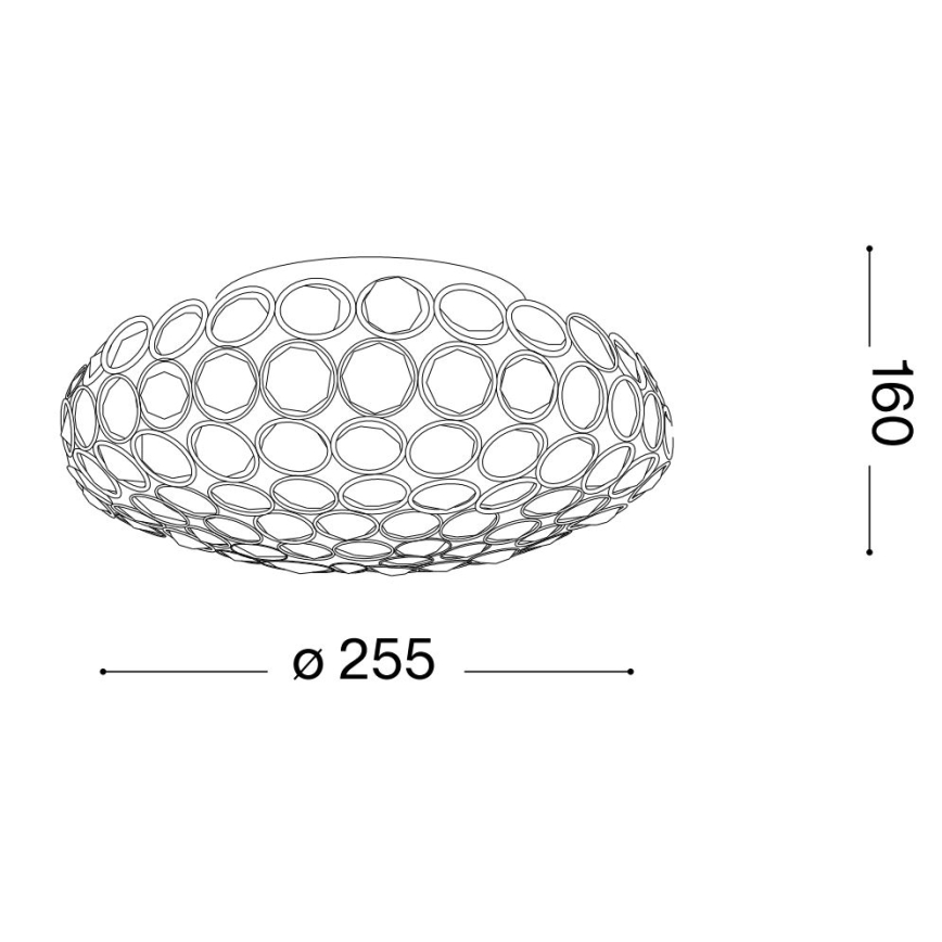 Ideal Lux - LED Krištáľové stropné svietidlo KING 3xG9/3W/230V pr. 25,5 cm zlatá